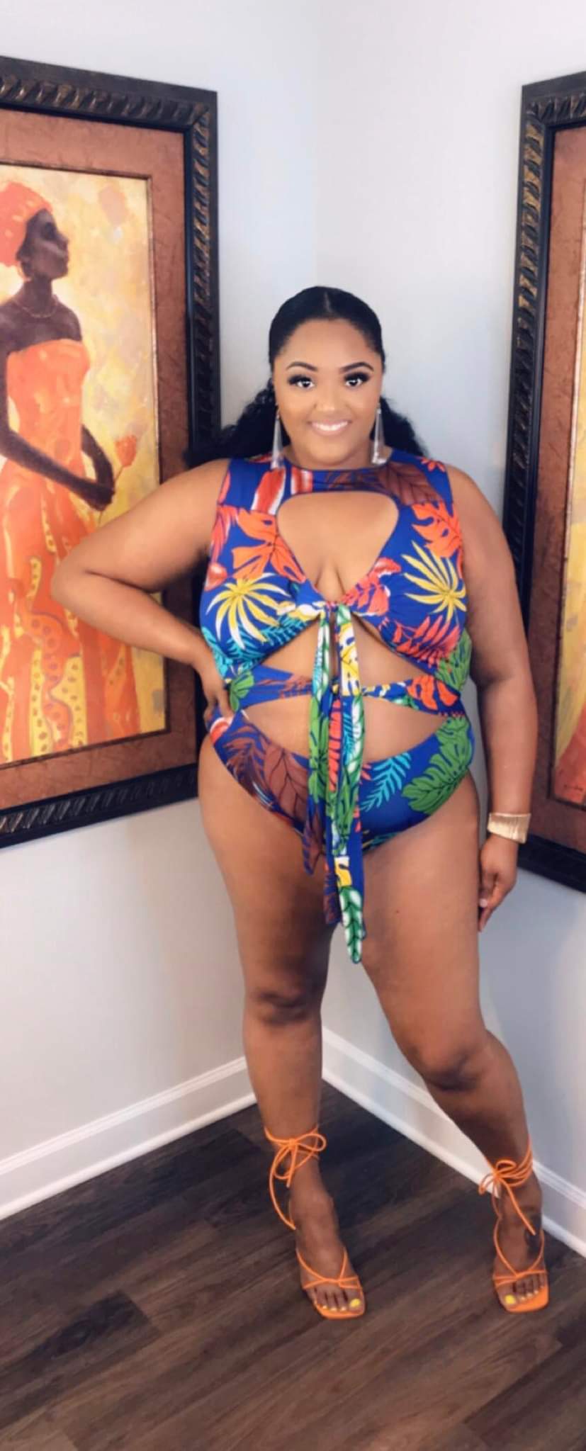 “Tropical Breeze” Swimsuit and Cover Up