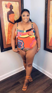 "Pool Side Bae" Two Piece Swimsuit Set